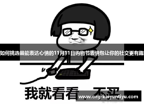 如何挑选最能表达心情的11月11日购物节表情包让你的社交更有趣